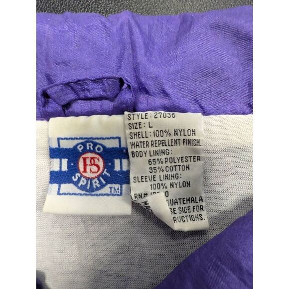 Vintage Pro Spirit 90's Nylon Zip Up Track Jacket Blue/Purple/Teal Women's Size - Picture 3 of 5